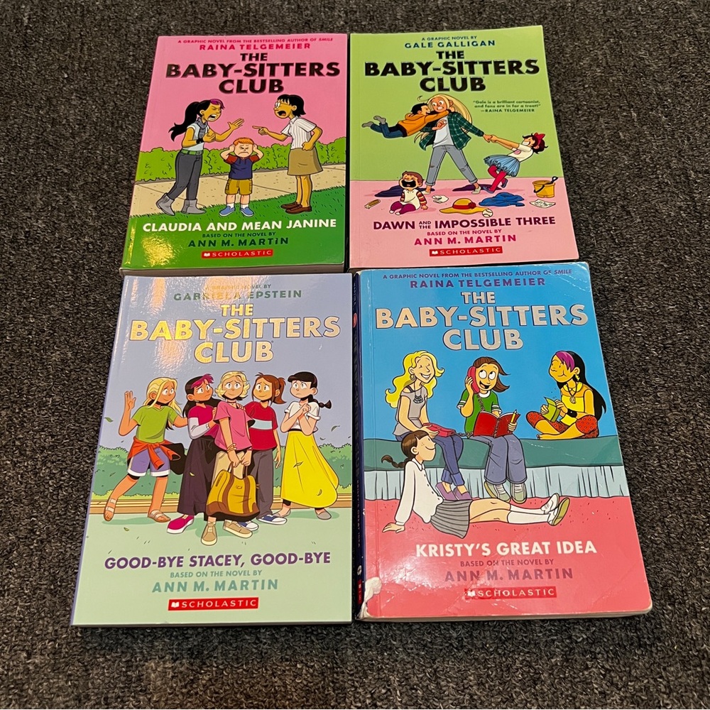 The Babysitter's Club Graphic Novels Ann M. Martin 4 Softcover Books